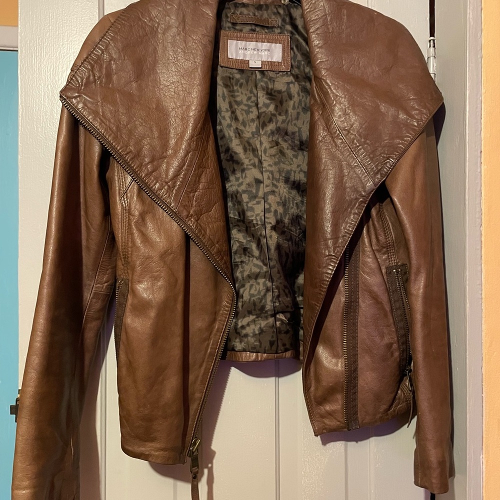 Marc New York Brown Leather Jacket